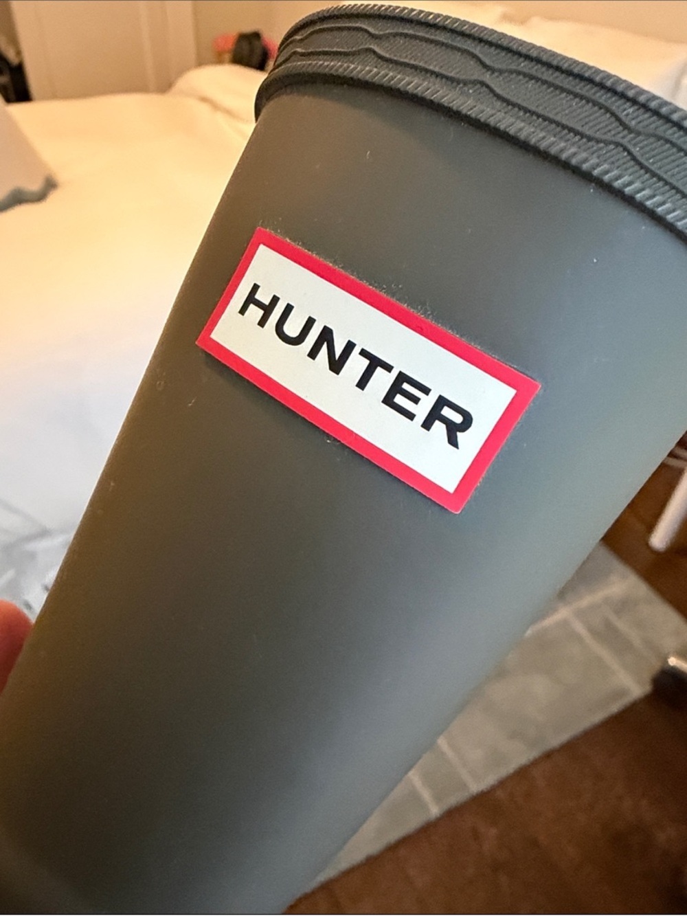Hunter Matte Black Tall Rain Boot with Buckle • Size 9 New in Box - Picture 4 of 5